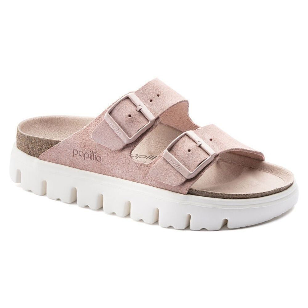 💗 BIRKENSTOCK 💗 PAPILLIO Arizona
Platform Suede Leather
Slide in Soft Pink
